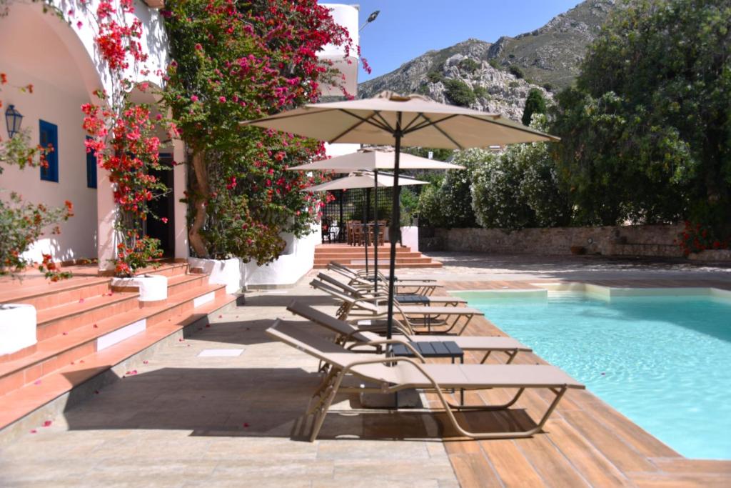 Bazén v ubytování Boutique Hotel Tilos Mare nebo v jeho okolí
