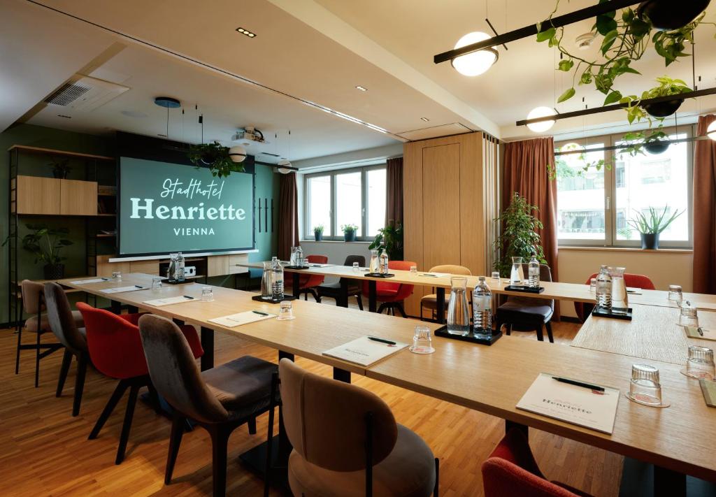 Reštaurácia alebo iné gastronomické zariadenie v ubytovaní Henriette Stadthotel Vienna