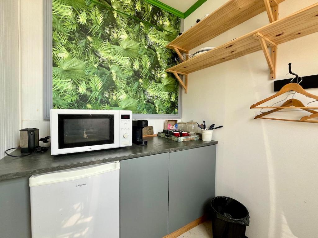 Kuchyň nebo kuchyňský kout v ubytování Chambre Notaire
