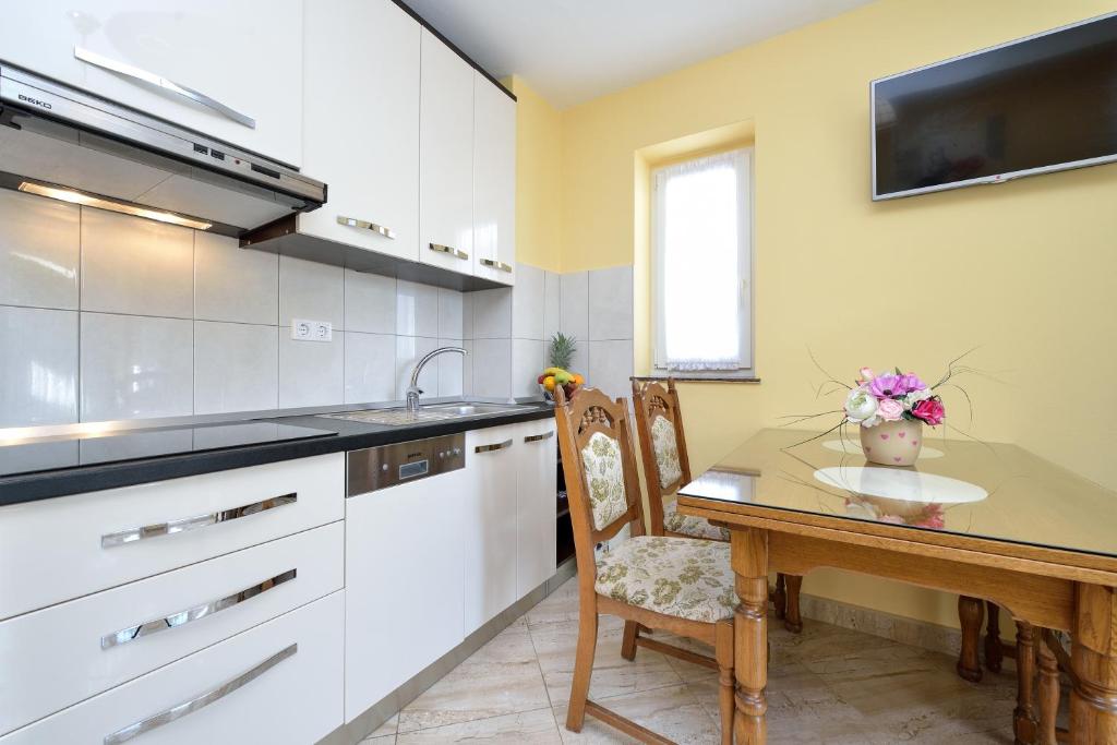 Kuchyň nebo kuchyňský kout v ubytování Villa Zdenka