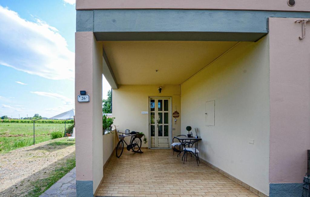 a view from the outside of a house with a patio at Gorgeous Apartment In Cerreto Guidi in Cerreto Guidi