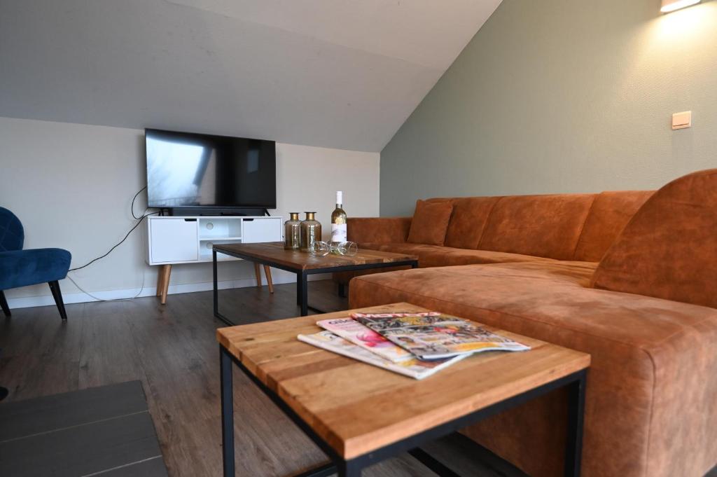 TV a/nebo společenská místnost v ubytování Holiday Park La Sapinière