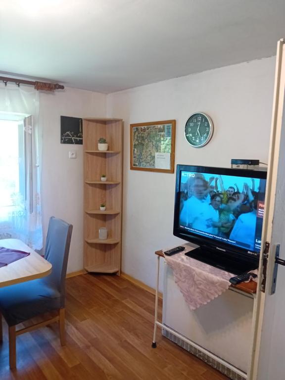 TV a/nebo společenská místnost v ubytování Rekreační chata Kocába