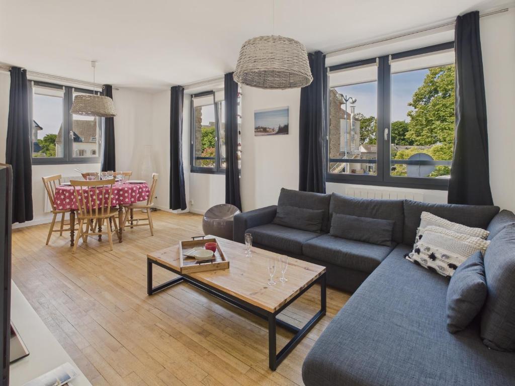 Χώρος καθιστικού στο 400 m plage - Fouesnant Beg Meil - Appart pour 4