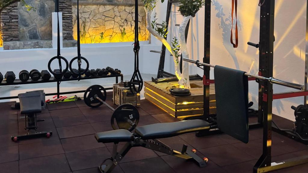 The fitness centre and/or fitness facilities at Tomsan Suites & Villas Akyaka