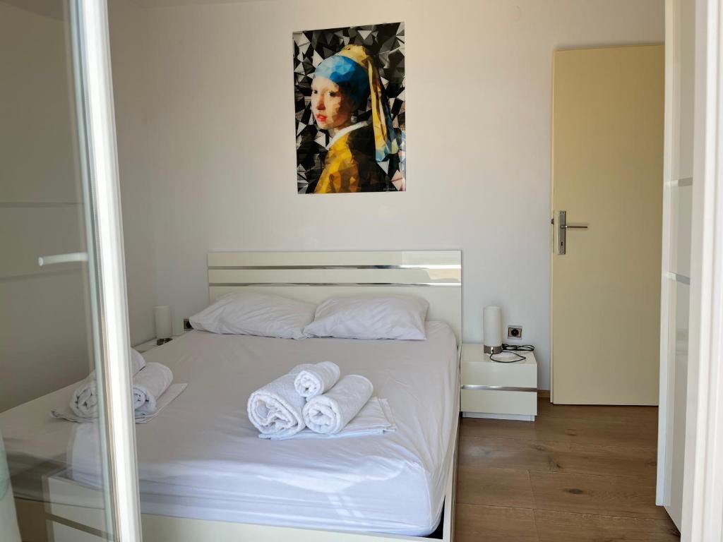 Posteľ alebo postele v izbe v ubytovaní Apartment Nede
