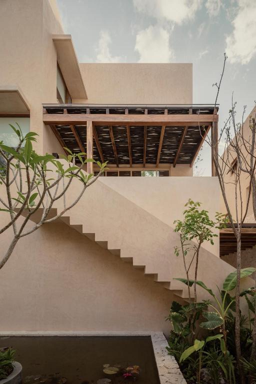 Balkón nebo terasa v ubytování NABOA Hotel Tulum