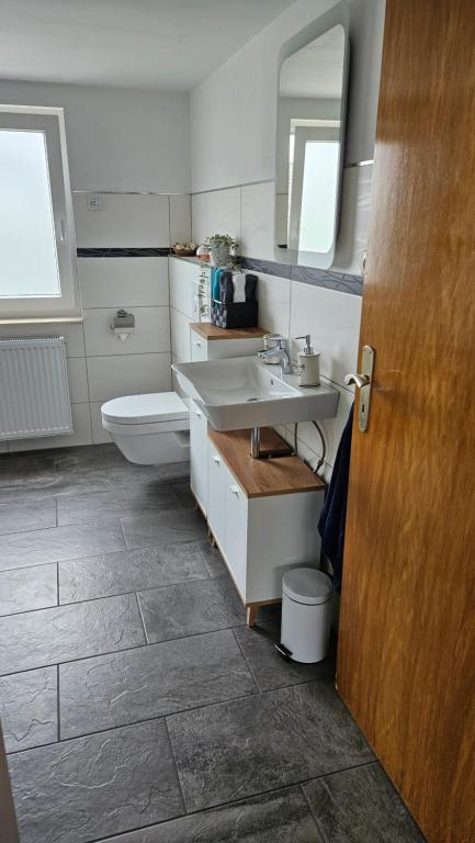 Koupelna v ubytování Ferienwohnung Ekaterina
