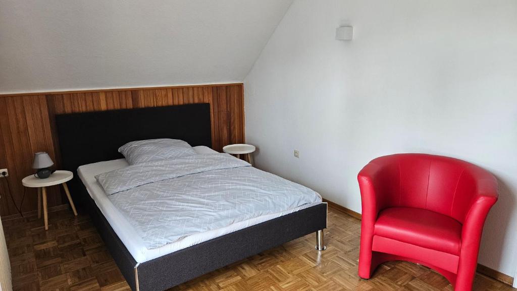 Postel nebo postele na pokoji v ubytování Ferienwohnung Ekaterina
