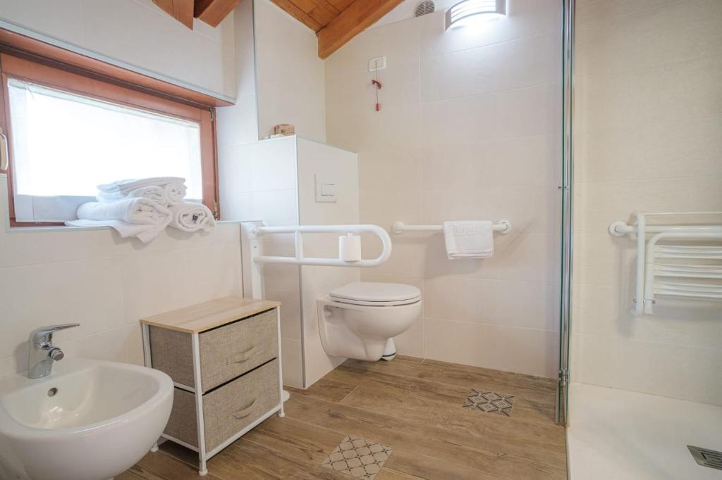 Koupelna v ubytování APARTHOTEL STREMBO