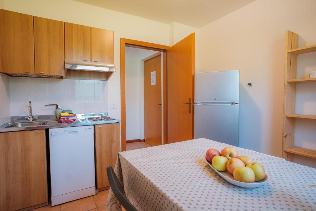 Kuchyň nebo kuchyňský kout v ubytování APARTHOTEL STREMBO