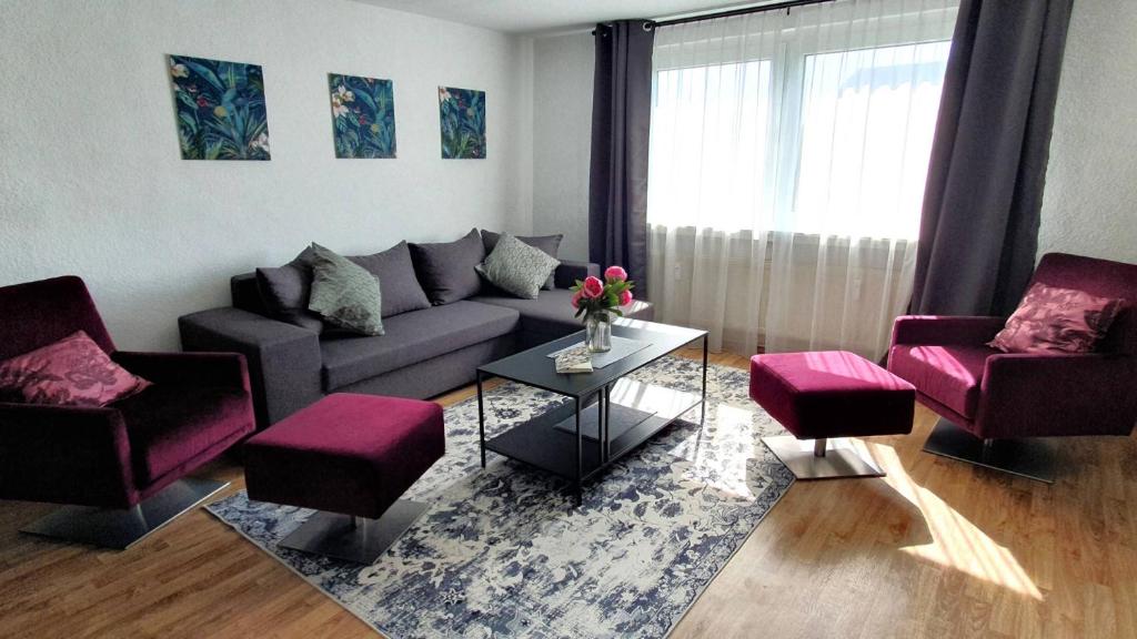 Posezení v ubytování Kienreich Apartments Merseburg Weißenfelser Straße