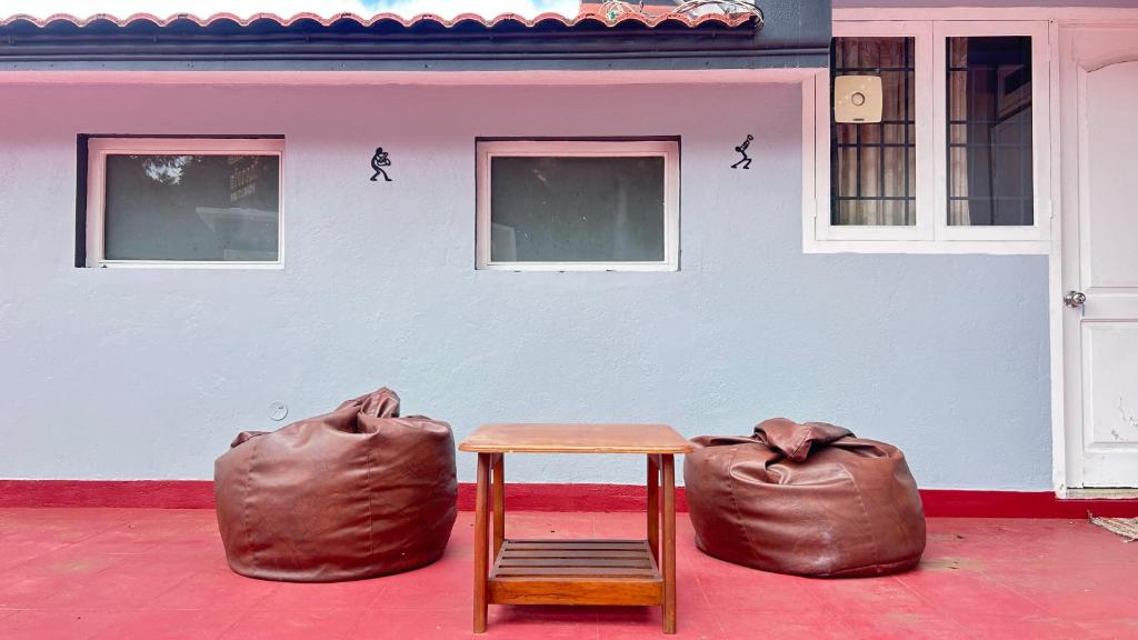 Posezení v ubytování De Huts Penthouse