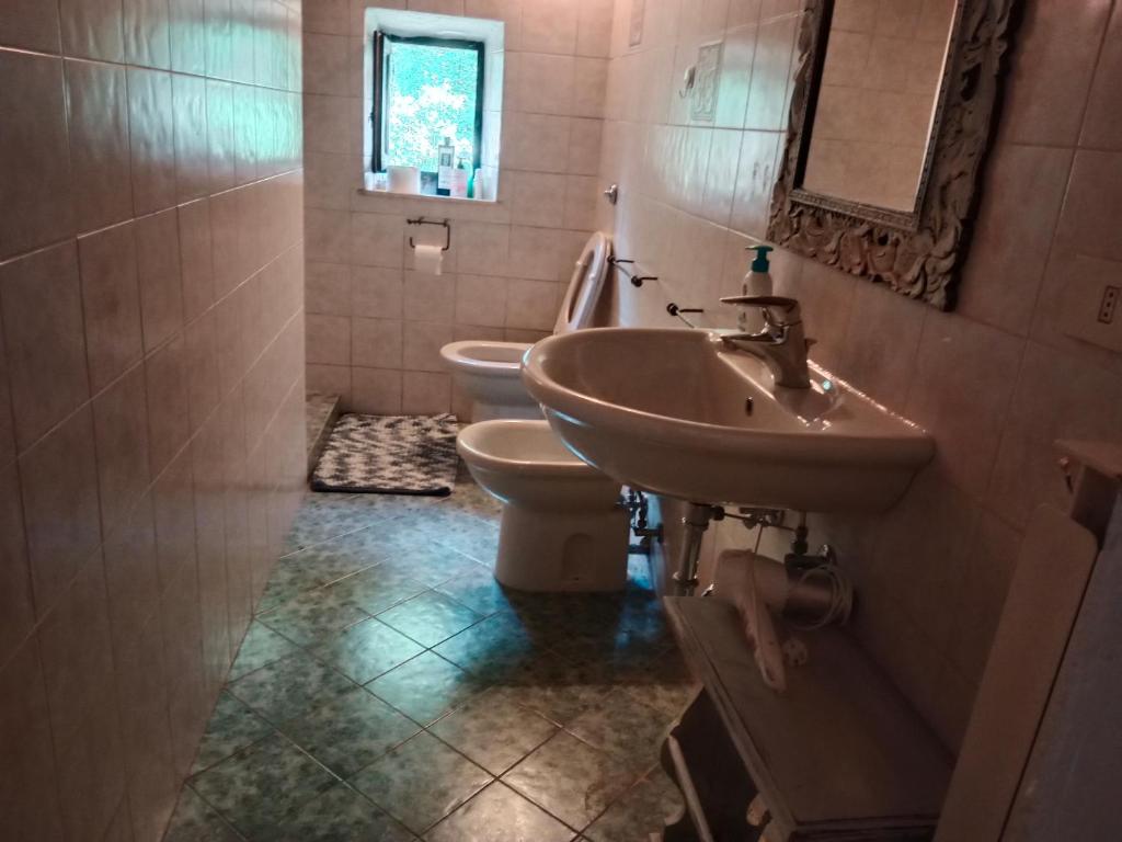 Koupelna v ubytování Casa di gio