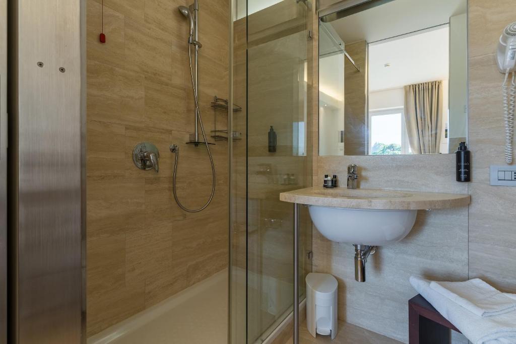 Koupelna v ubytování Hotel Pineta