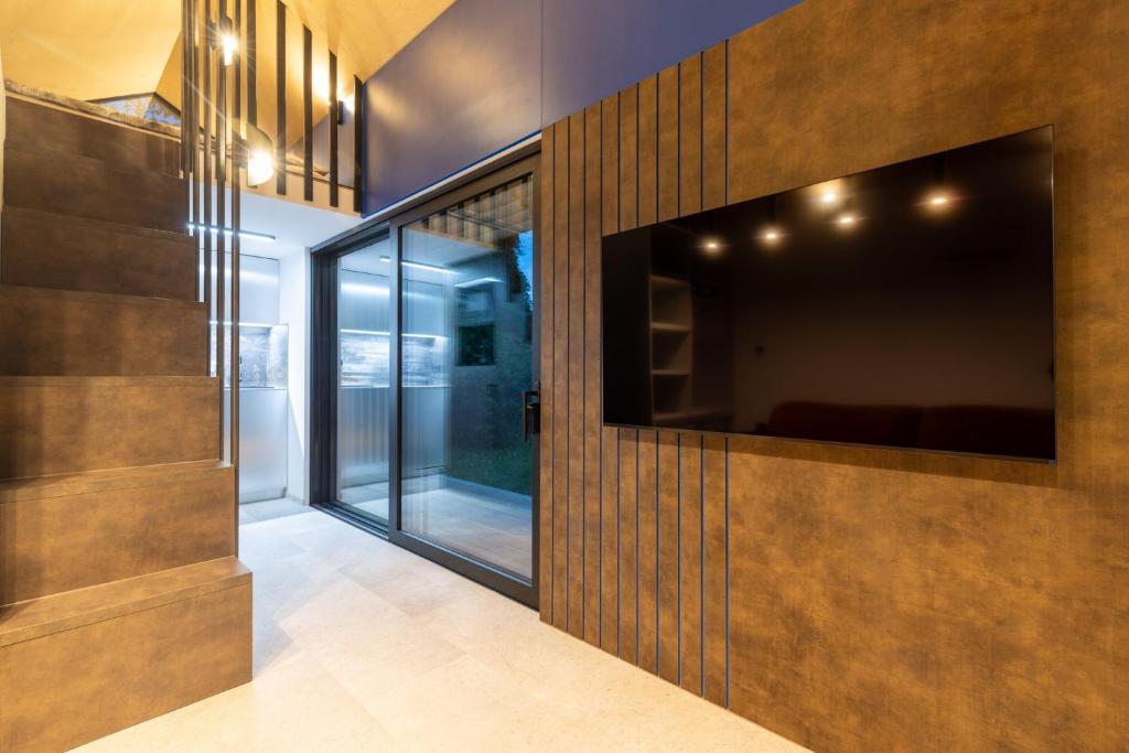TV a/nebo společenská místnost v ubytování Tiny House - Tinyo Ostravinka