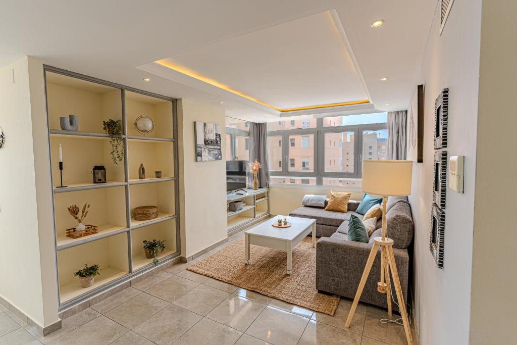 Et opholdsområde på Vista Azul Luxury Aparment