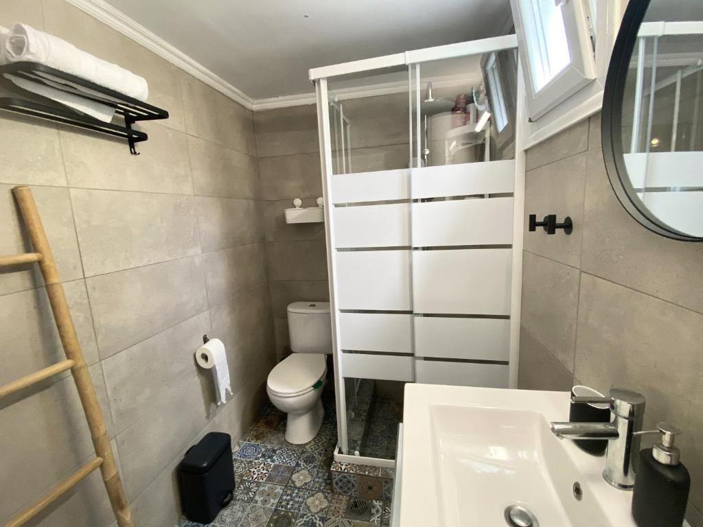 Koupelna v ubytování Casa Porto