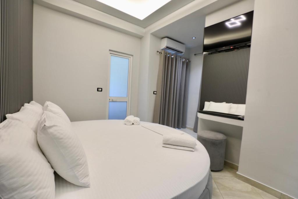 Krevet ili kreveti u jedinici u okviru objekta Shehu Villa