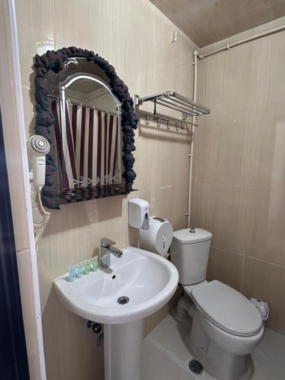 Koupelna v ubytování Hotel VISTA BATUMI
