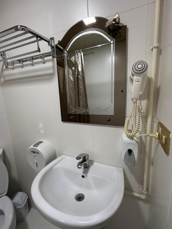 Koupelna v ubytování Hotel VISTA BATUMI
