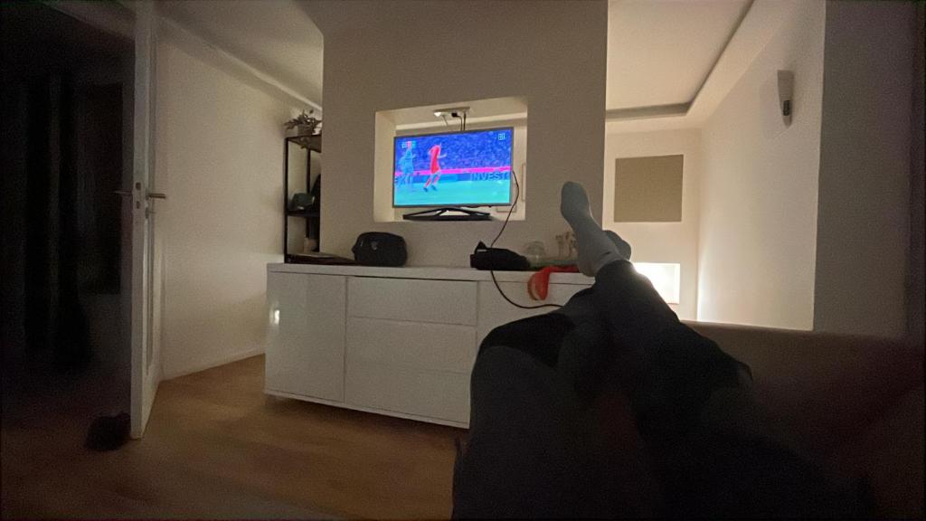 TV a/nebo společenská místnost v ubytování Anderswo Bad Aibling