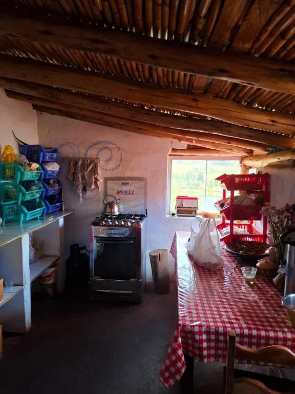 Letto o letti in una camera di Sacred Valley Mystic Tribe