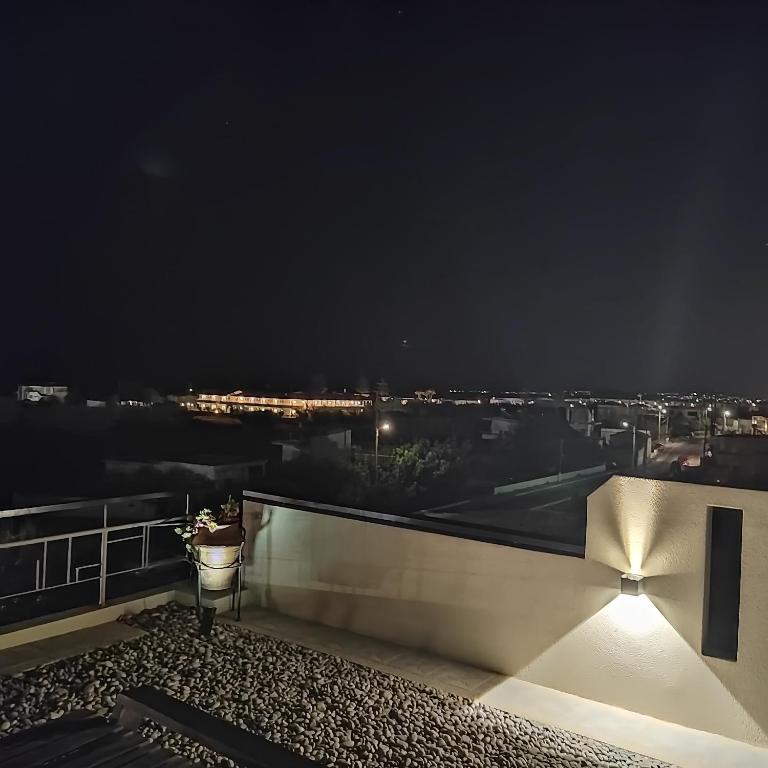 Balkón nebo terasa v ubytování Manos Apartments