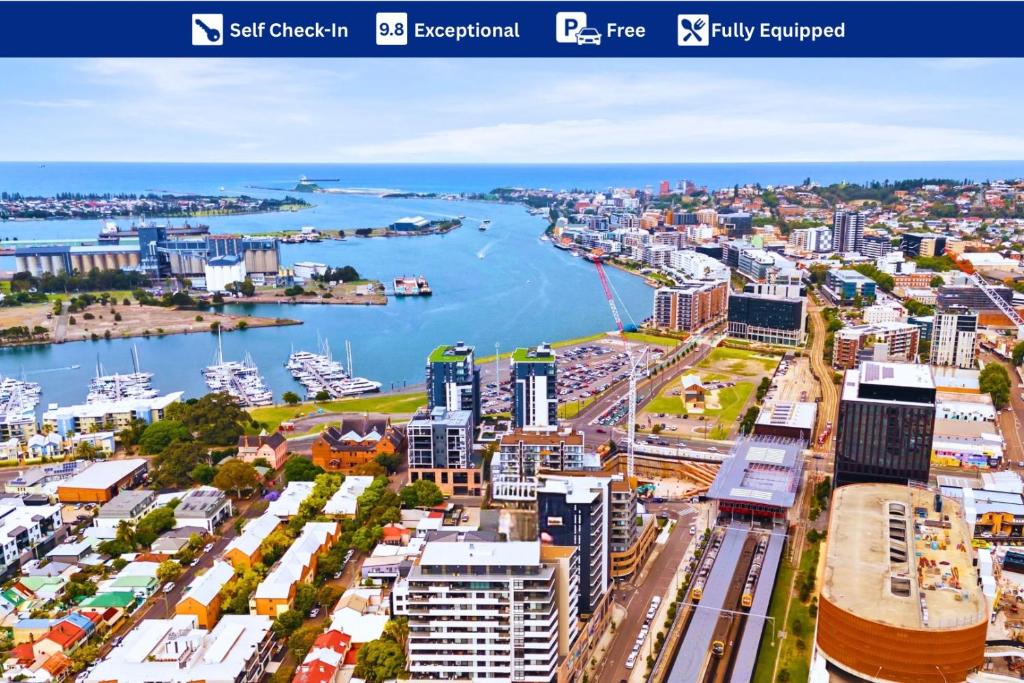 Nespecifikovaný výhled na destinaci Newcastle nebo výhled na město při pohledu z apartmánu