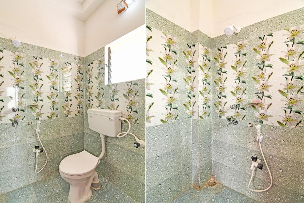 Koupelna v ubytování Hotel O MAA BHUASUNI RESIDENCY
