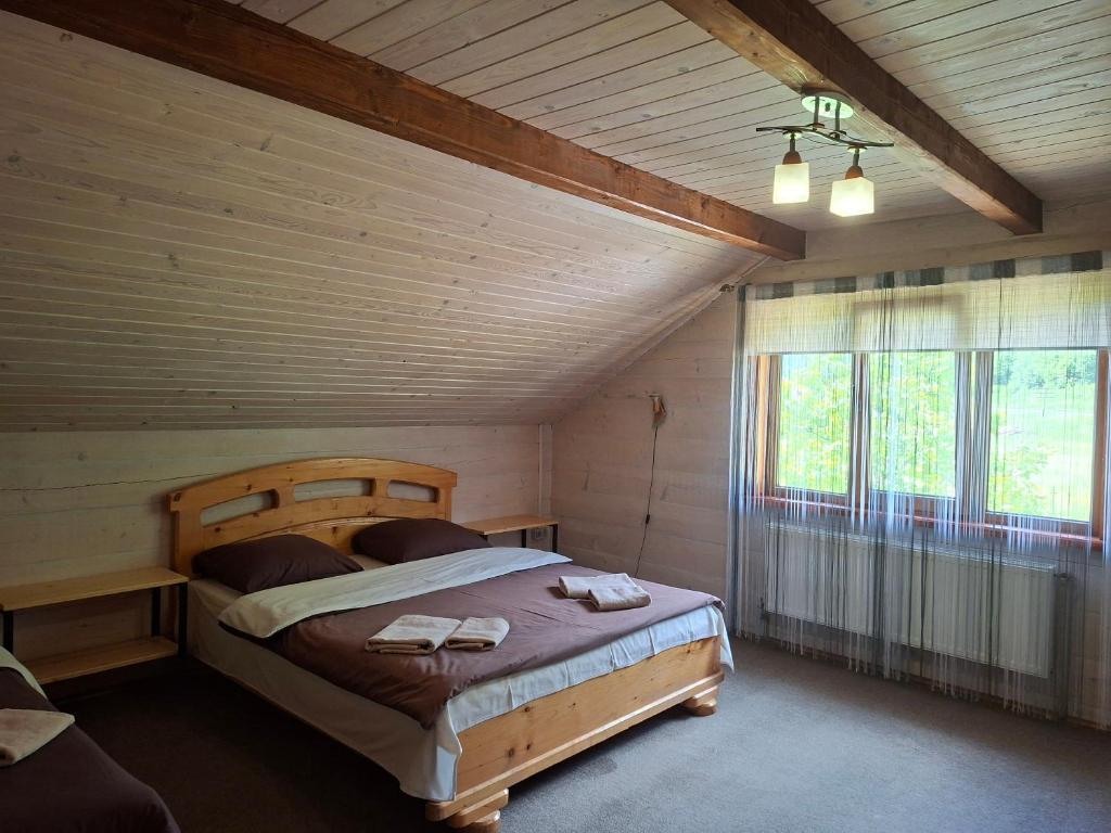 Postel nebo postele na pokoji v ubytování Lucy
