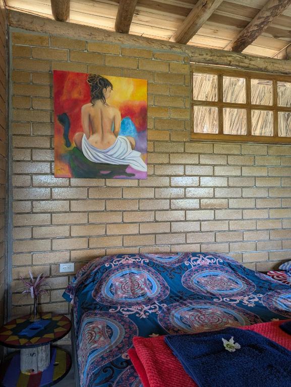 Voodi või voodid majutusasutuse Eco Hostel Oro de Gaque toas