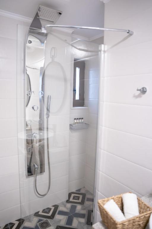 A bathroom at Michalis Apartment with Outdoor Jacuzzi