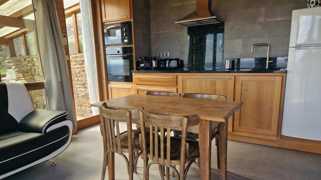Kuchyň nebo kuchyňský kout v ubytování Chalet "Quelle Vue"