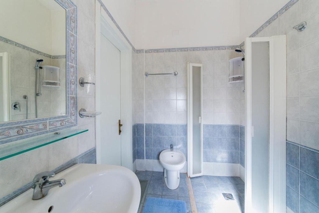 Koupelna v ubytování Hotel Europa