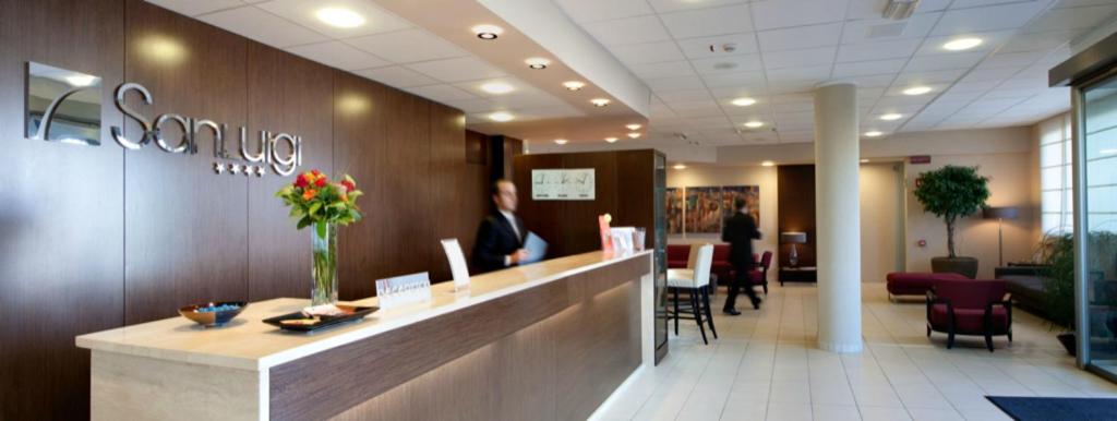 Vstupní hala nebo recepce v ubytování Torino Hotel San Luigi - Ristorante Trait d'Union