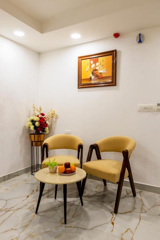 Posezení v ubytování Hotel Jageer Palace Near Mayapuri Metro Station