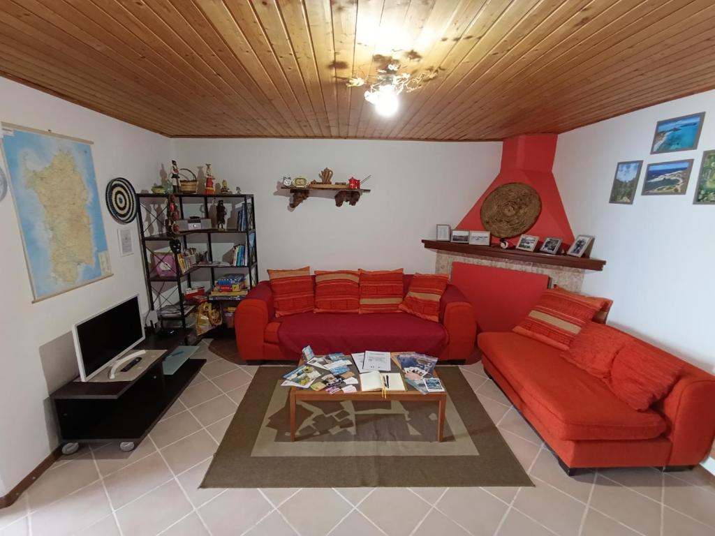 Posezení v ubytování Mammaioa house