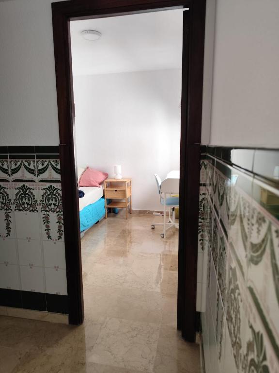 Posteľ alebo postele v izbe v ubytovaní Confortable habitación céntrica en piso privado