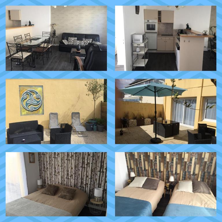 Χώρος καθιστικού στο La légende Roc'h ar conq - Centre-ville Brignogan-Plages , 300 m des plages