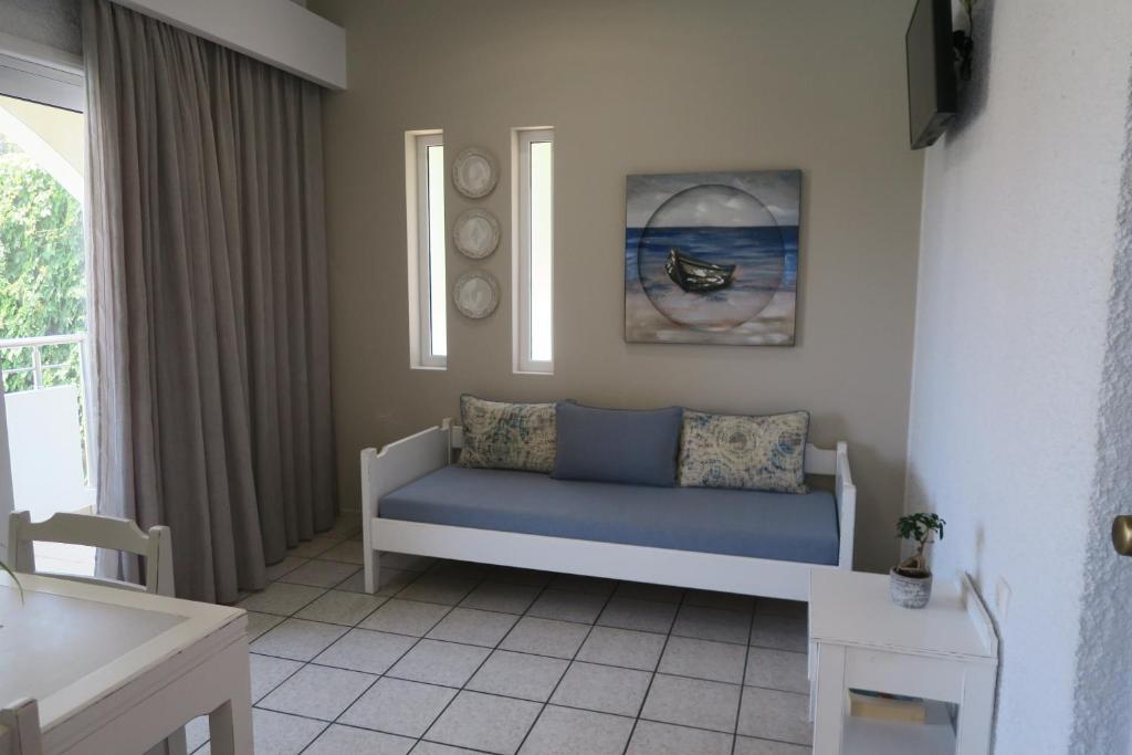 Posezení v ubytování Maria Suites