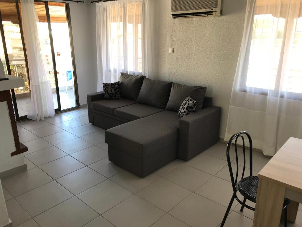 Posezení v ubytování Theodora Villas Flogita beach