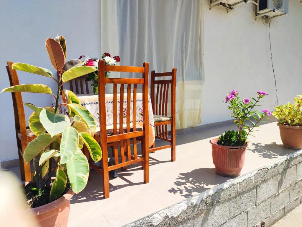 Balkón nebo terasa v ubytování Vlora House