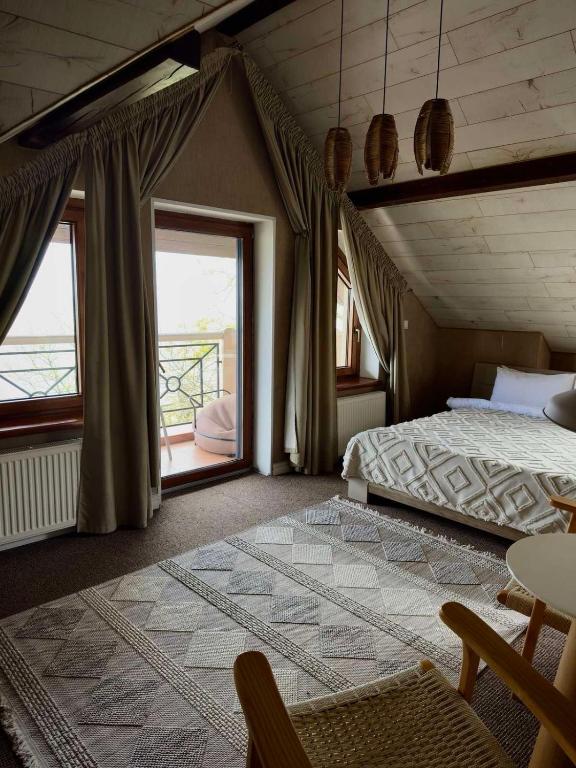 Postel nebo postele na pokoji v ubytování Villa-Sofia Mini-hotel