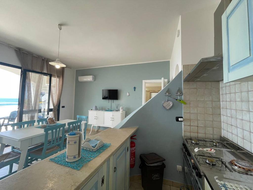 Cucina o angolo cottura di Casa Vacanza ORO BLU DEL SALENTO