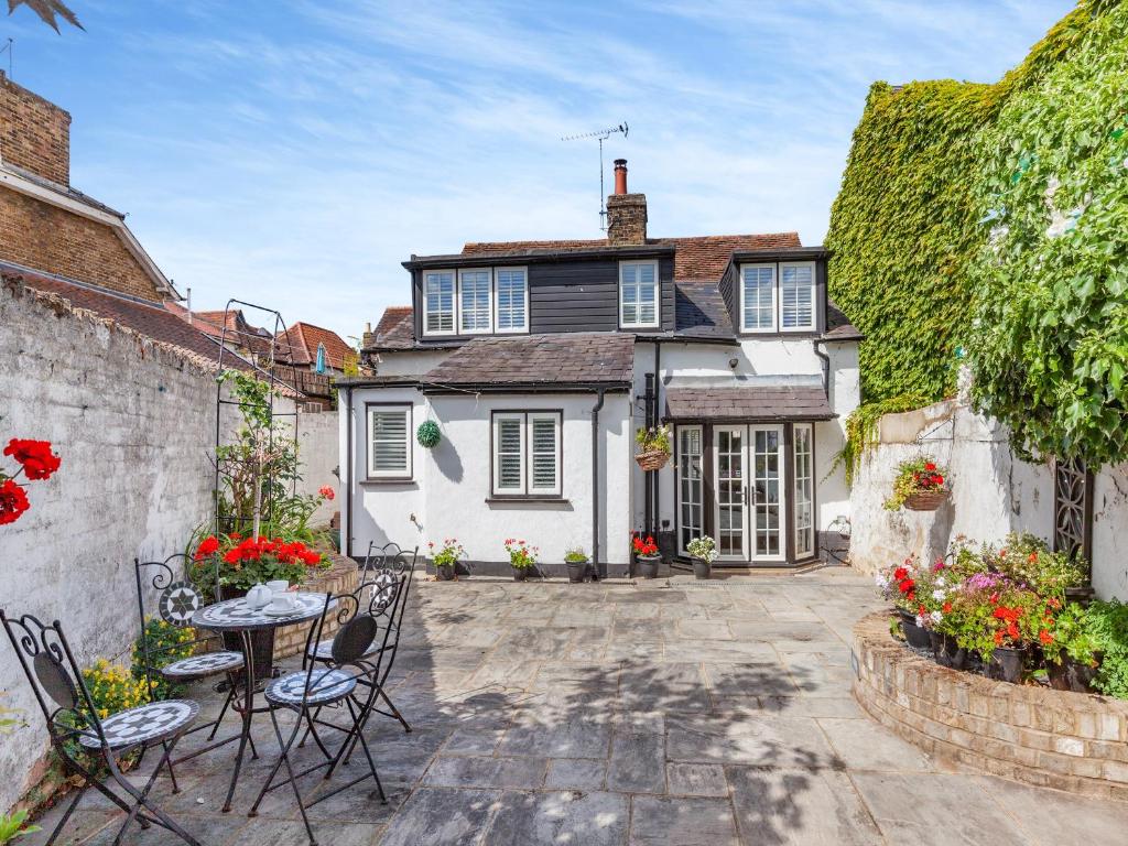 Bygningen som feriehuset ligger i