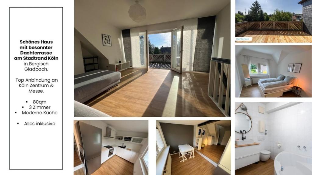 Katil atau katil-katil dalam bilik di Beautiful Apartment with balcony - Good connection to Cologne centre