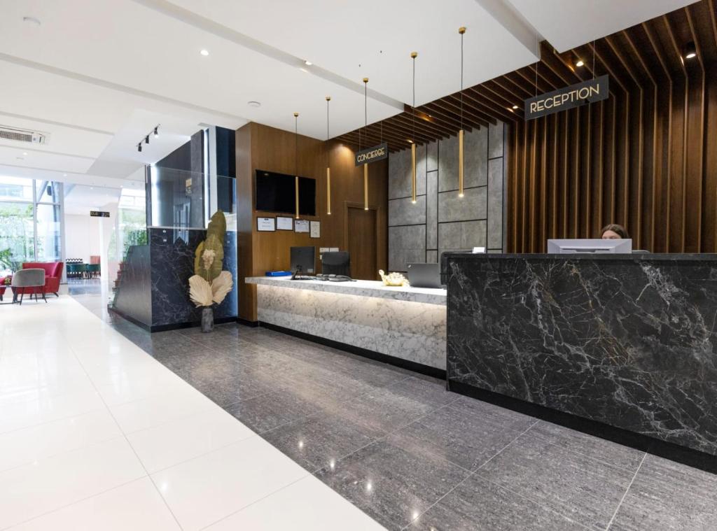 Postel nebo postele na pokoji v ubytování Ajsel Hotel