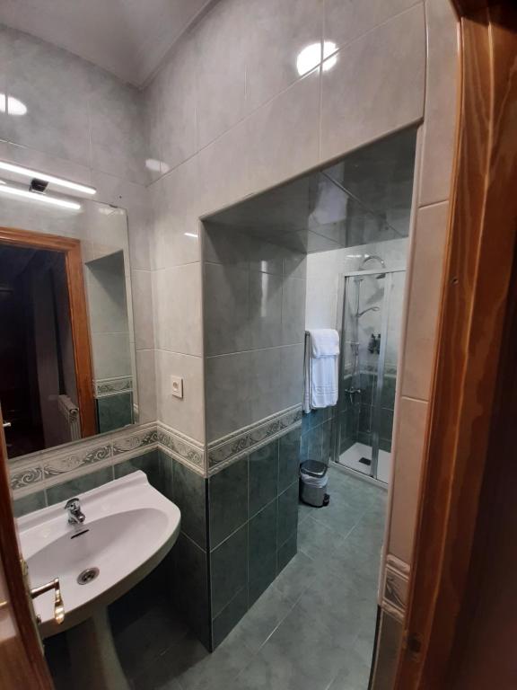 Koupelna v ubytování Hostal Bellas