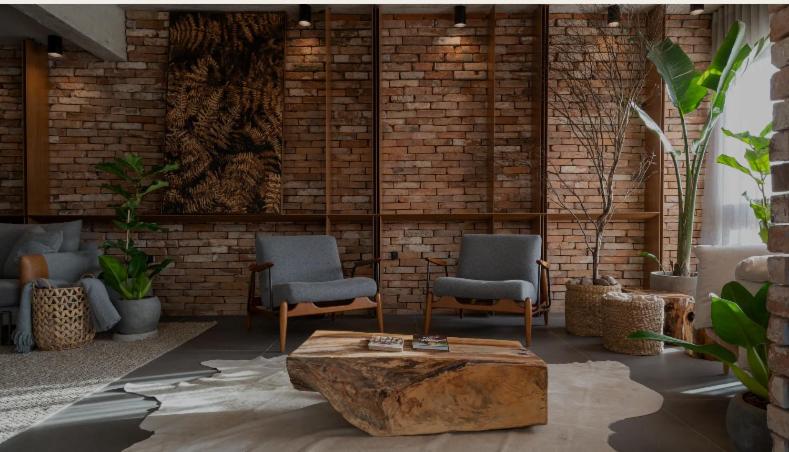 Posezení v ubytování Jangal das araucárias